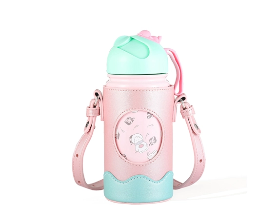 زجاجة مياه للأطفال من الفولاذ المقاوم للصدأ 14 أونصة