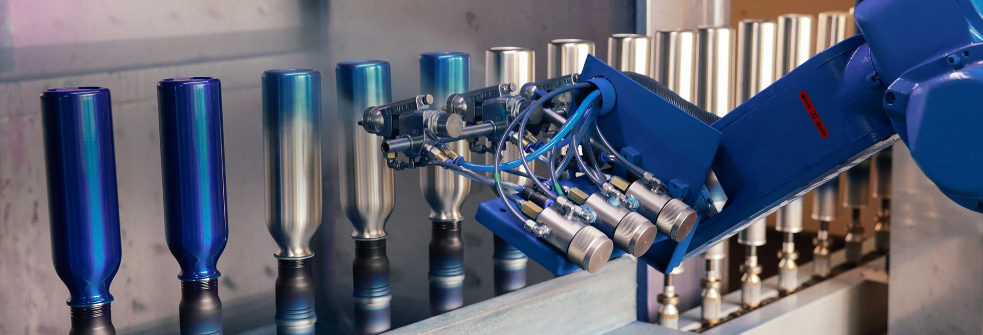 مراقبة جودة زجاجات المياه