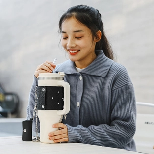 حامل جلد بهلوان 40 أونصة مع حزام SJB076