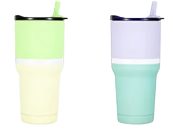 30 أونصة غطاء مشروب مزدوج الفولاذ المقاوم للصدأ كوب بيرة 01609A